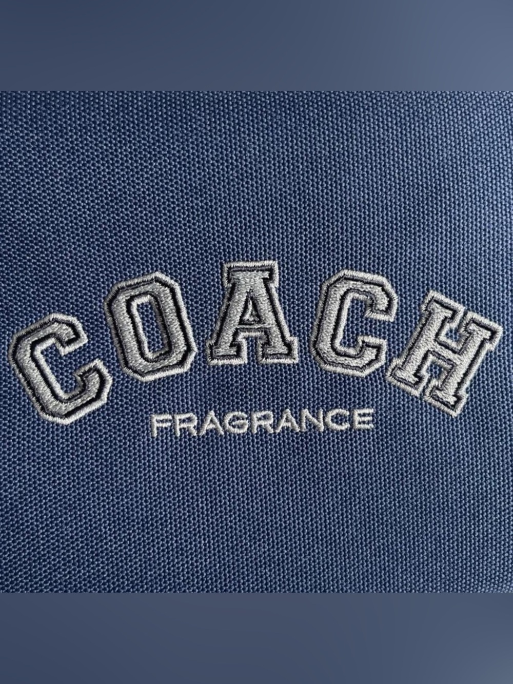 Coach Navy Embroidered Large Makeup Bag / Toiletry Pouch - Picture 6 of 6